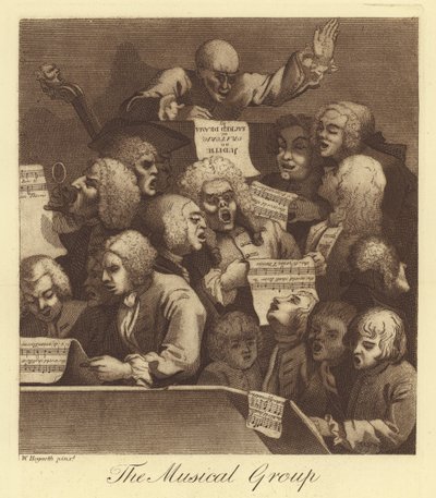 Il gruppo musicale da William Hogarth