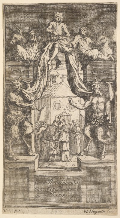 La Nuova Metamorfosi: Frontespizio, Vol.1, 1724 da William Hogarth