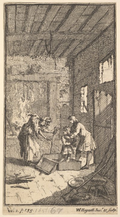 La Nuova Metamorfosi, Tavola 4: Invidiosa Libera Fantasio da William Hogarth