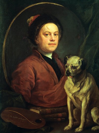 Il pittore e il suo carlino da William Hogarth