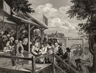 Il voto, inciso da George Presbury da William Hogarth
