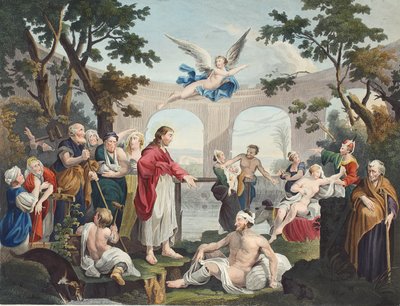 La piscina di Bethesda, illustrazione da 