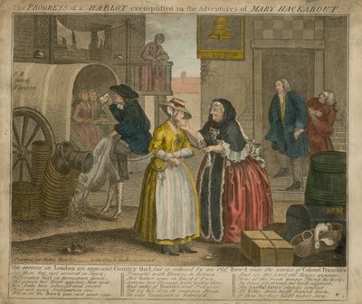 Il progresso di una prostituta esemplificato nelle avventure di Mary Mackabout da William Hogarth