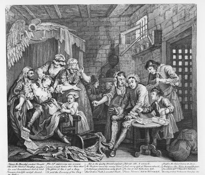 Il Libertino in Prigione, tavola VII, da 