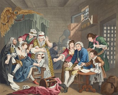 Il libertino in prigione, tavola VII, da 