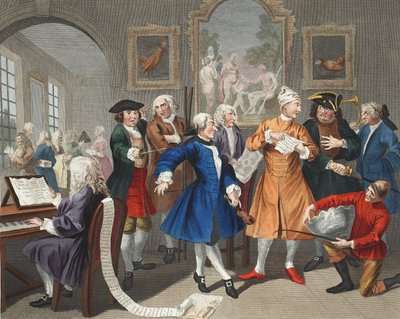 Il Levee del libertino, tavola II, da 
