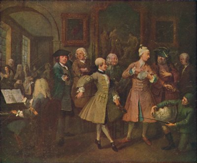 La carriera di un libertino - Il ricevimento, 1720-1735, 1920 da William Hogarth