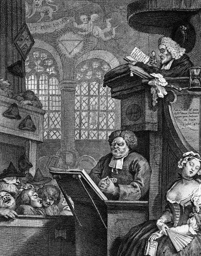 La congregazione addormentata da William Hogarth