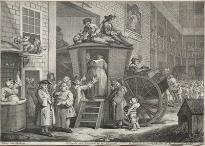 La diligenza, 1747 da William Hogarth