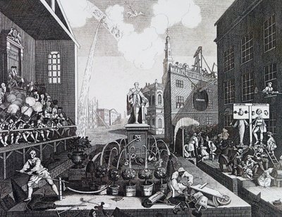 The Times. Tavola II 1762, di William Hogarth da William Hogarth