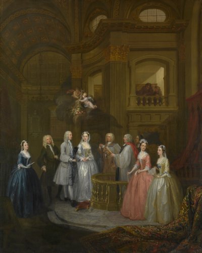 Il matrimonio di Stephen Beckingham e Mary Cox da William Hogarth