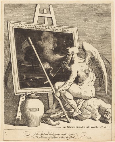 Il tempo che fuma un quadro da William Hogarth