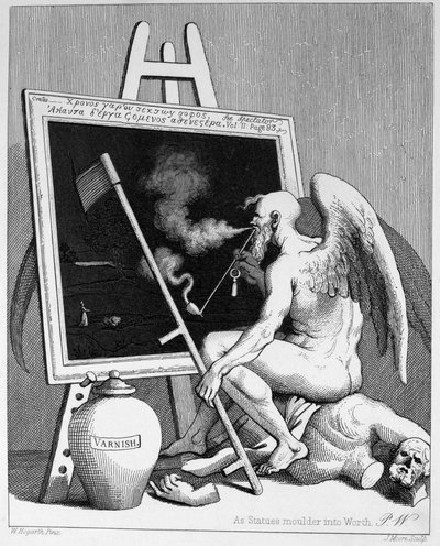 Il tempo che fuma un quadro da William Hogarth