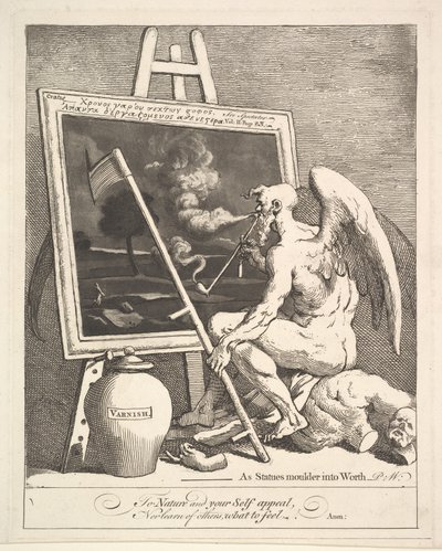 Il tempo che fuma un quadro da William Hogarth