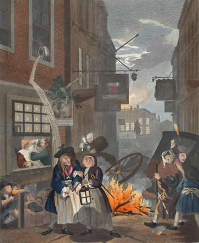 Tempi del giorno, Notte, illustrazione da 
