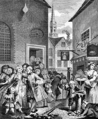 Le ore del giorno - Mezzogiorno di William Hogarth da William Hogarth