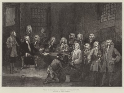 Processo al governatore della flotta da William Hogarth