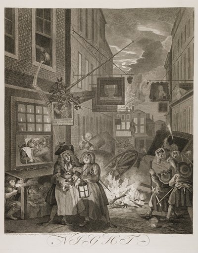 it: Le quattro ore del giorno: La notte da William Hogarth