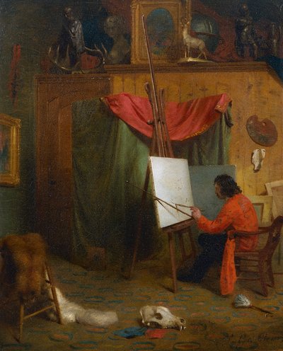 Autoritratto nello studio da William Holbrook Beard