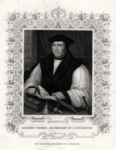 Matthew Parker, Arcivescovo di Canterbury, XIX secolo da William Holl