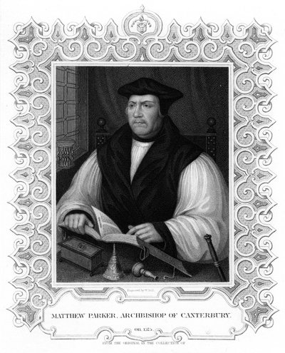 Matthew Parker, prelato inglese, XIX secolo da William Holl