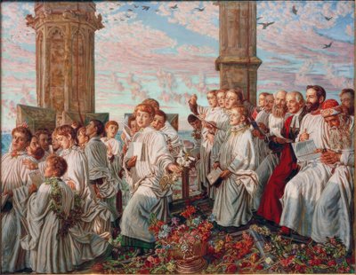Maggio sulla torre di Santa Maria Maddalena da William Holman Hunt