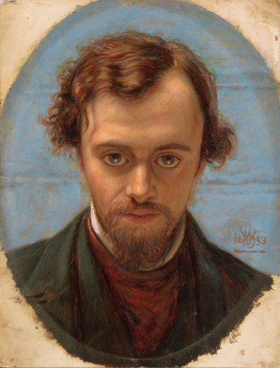 Ritratto di Dante Gabriel Rossetti da William Holman Hunt