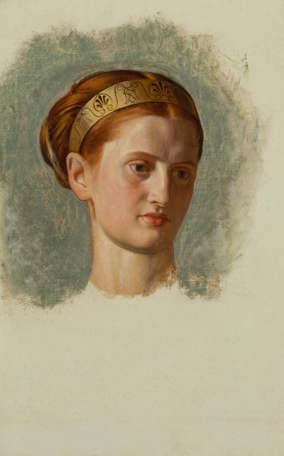 Ritratto di Miss Isabella Waugh, studio da William Holman Hunt
