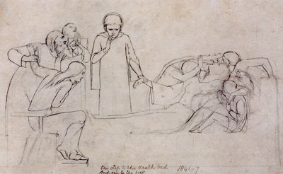 Studi per le figure del Dottore, Piangenti e Minerva da William Holman Hunt