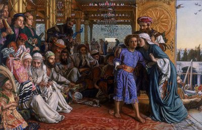 Il ritrovamento del Salvatore nel tempio da William Holman Hunt