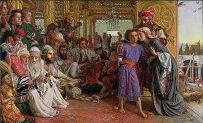 Il ritrovamento del Salvatore nel tempio da William Holman Hunt