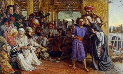 Il ritrovamento del Salvatore nel tempio da William Holman Hunt