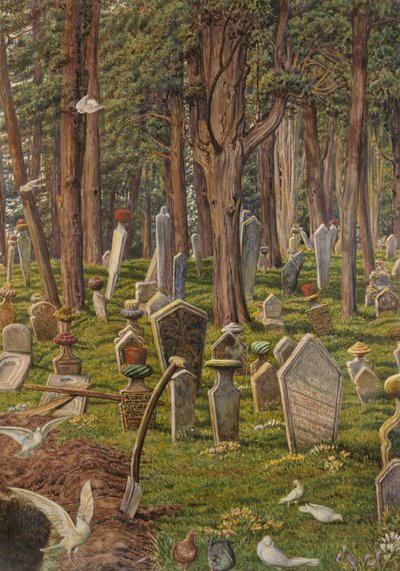 La città dormiente: il cimitero di Pera, Costantinopoli, 1856 - 1888 da William Holman Hunt