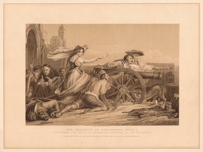 La difesa di Saragozza, 1808-9, 1878 da William Home Lizars