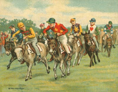 Corse storiche e moderne, Derby degli asini da William Hounsom Byles