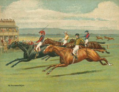 Corse storiche e moderne, corse piane, cavallo da William Hounsom Byles