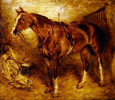 Un cavallo nella stalla da William Huggins