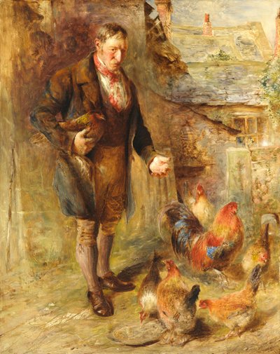 Autoritratto a 38 anni con galline da William Huggins