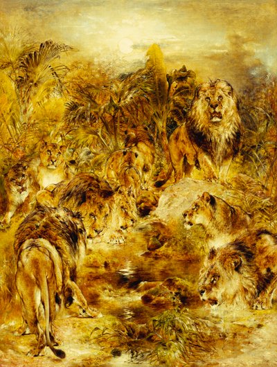 Il luogo del bere, 1878 da William Huggins