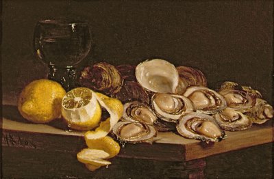 Studio di ostriche da William Hughes