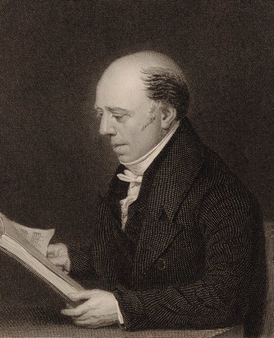 Ritratto di Vincent Novello 1781-1861, 1830 da William Humphrys