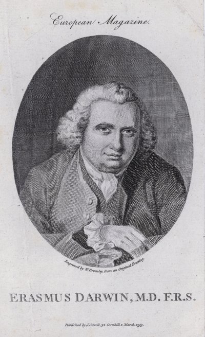 Erasmus Darwin, medico inglese, filosofo naturale, poeta e sostenitore dell