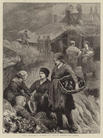 Lo sciopero dei minatori nel Galles del Sud, ragazze del tip da William III Bromley