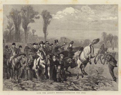 Con i cani della regina, liberando il cervo da William III Bromley