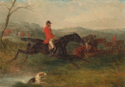 Caccia alla volpe: attraversamento di un ruscello da William J. Shayer