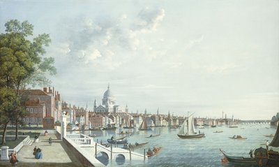 Il Tamigi da Somerset House, guardando a valle da William James