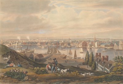 Baltimora da Federal Hill, pubblicato 1831 da William James Bennett