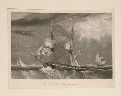 La Brigata U.S. Porpoise in una tempesta da William James Bennett