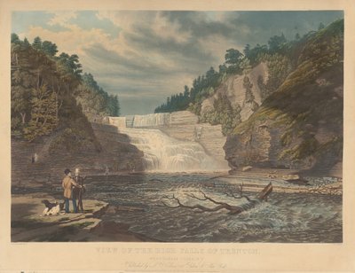 Vista delle alte cascate di Trenton: West Canada Creek, N.Y. da William James Bennett