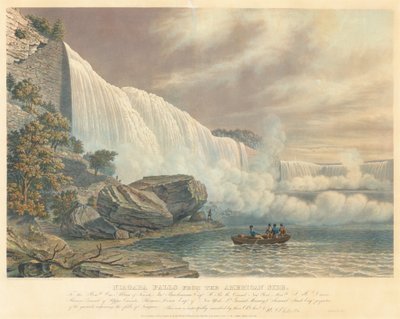 Cascate del Niagara dal lato americano da William James Bennett after John Robert Murray